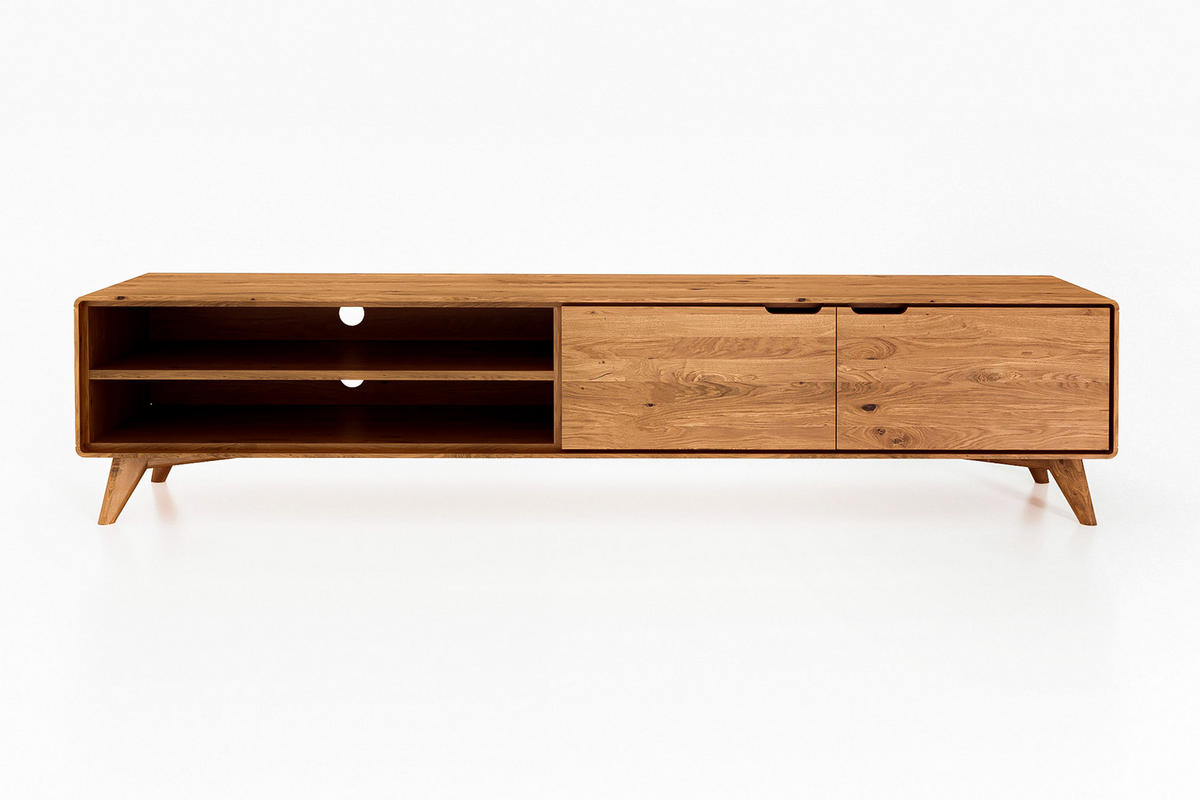 GREG HIFI-SCHRANK Kernbuche - Kernbuche, Holz (220/48/40cm) - byoak