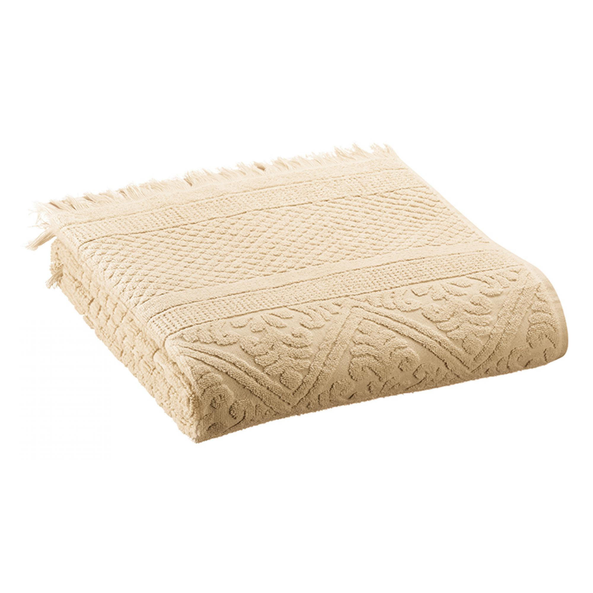 HANDTUCH Zoé vanille 50 x 100 cm - Beige, Textil (50/100cm) - Vivaraise