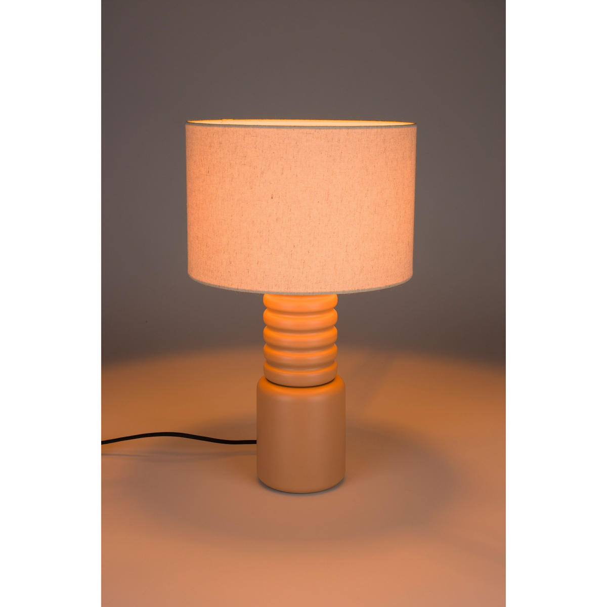 TISCHLAMPE Six Beige/ Toast Orange - Orange, Metall (30/30/50cm) - Zuiver