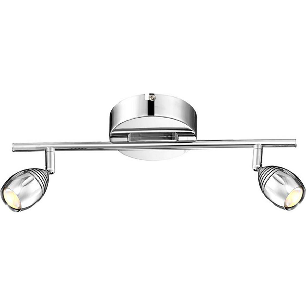 LED DECKENLEUCHTE Morelia Silber Aluminium - Silberfarben, Metall (38/13/16.5cm) - Globo Lighting