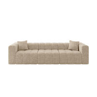 POHOVKA 3-MÍSTNÁ DONY-3 315x90x71 cm Hnědá Žinylka - černá/koňaková, kompozitní dřevo/textil (315/71/90cm) - ALTDECOR