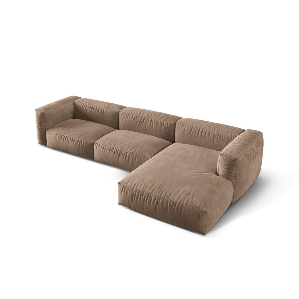 Thumbnail - Micadoni Ecksofa, Mokka, Textil, 3-Sitzer, L-Form, 332x176 cm, Hergestellt in Europa, Oeko-Tex®, Wohnzimmer, Sofas & Cou...