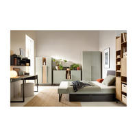 SCHLAFZIMMER Set 7-tlg. – SERGIO System – Grau - Grau, Holzwerkstoff (100/195/50cm) - hi-markt