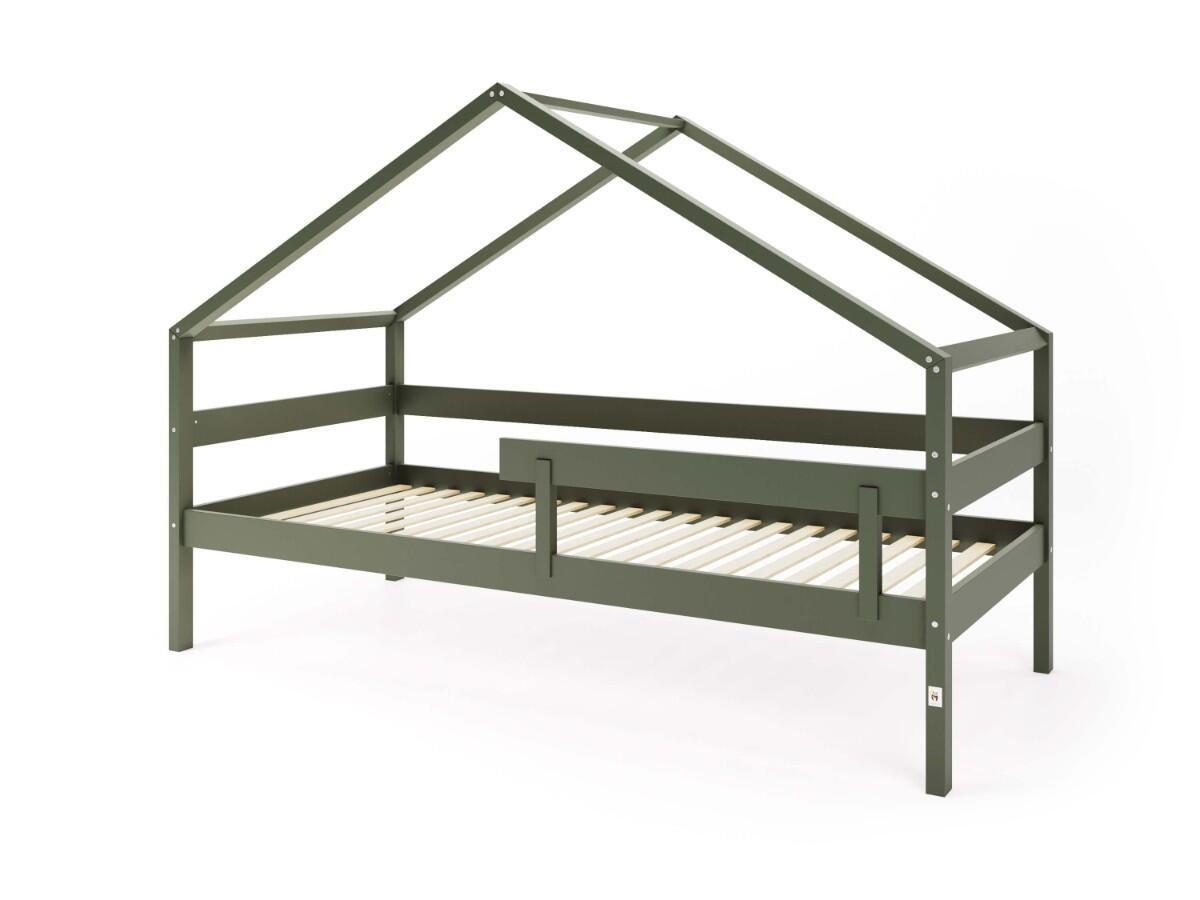 HAUSBETT HYTTE Grün 97x211x134 cm - Grün, Holz - FURNLUX