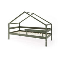 HAUSBETT HYTTE Grün 97x211x134 cm - Grün, Holz - FURNLUX