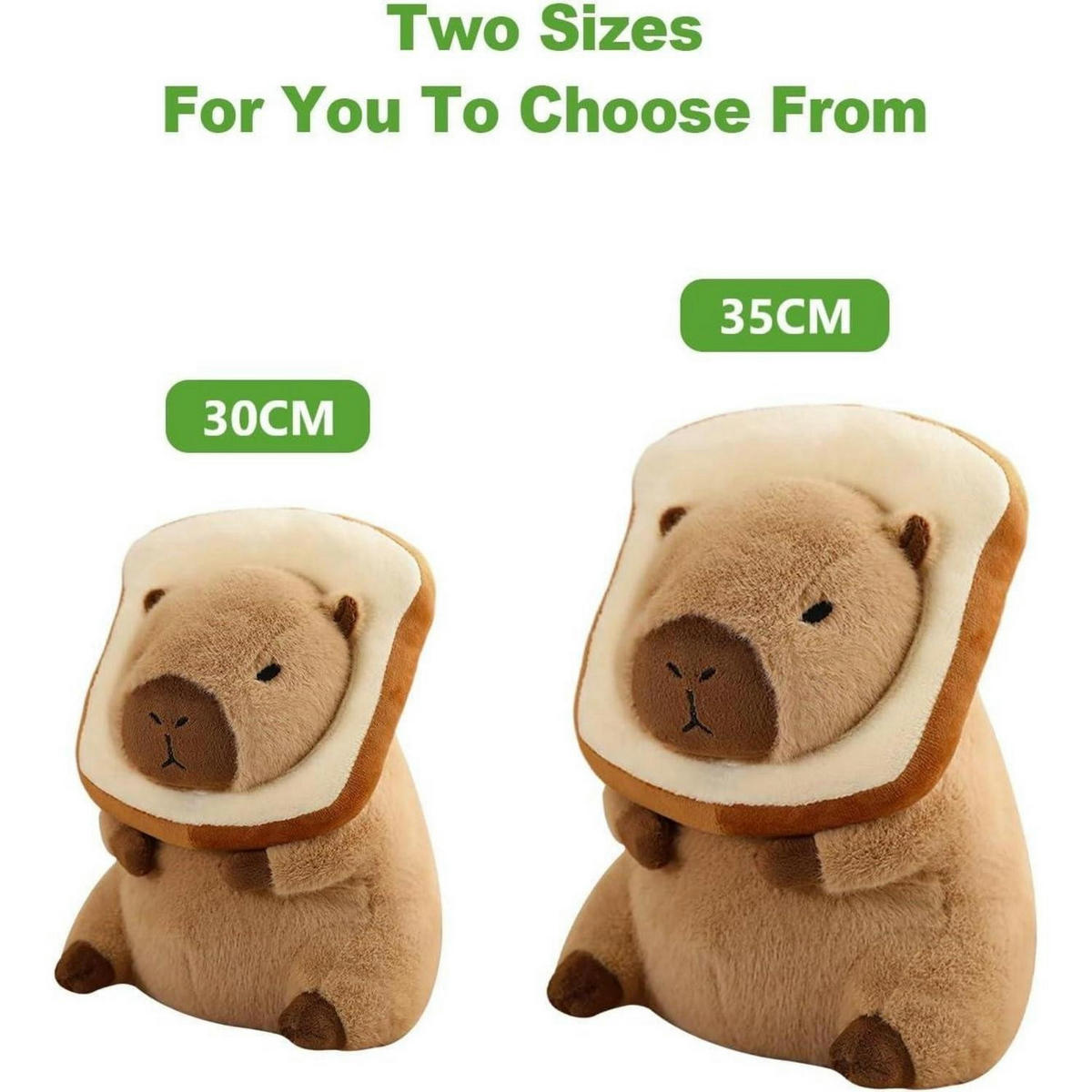 PLÜSCHTIER Capybara Brot 35 cm - Braun, Textil (31/35cm)