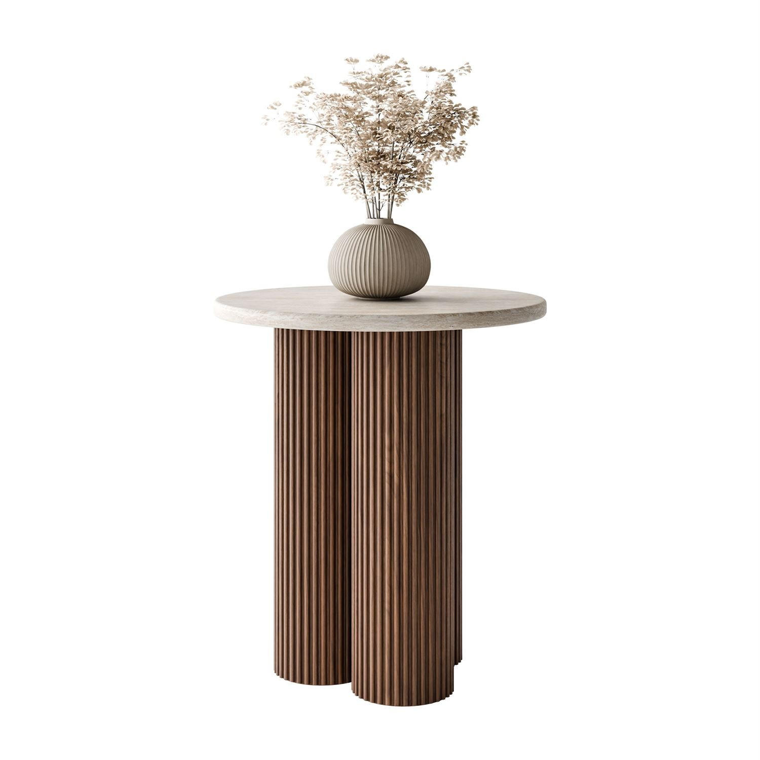 Lookway Couchtisch Nussbaum 50x56x50 cm