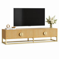 TV-BOARD mit 4 Türen 180 cm Holzoptik - Braun, Holzwerkstoff (40/40/180cm) - Beauniv