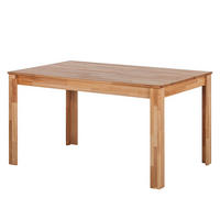 ESSTISCH mit Ausziehfunktion - Kernbuche massiv, geölt - Kernbuche, Holz (90/140/76cm) - home24