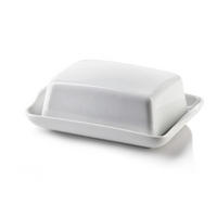 BUTTERDOSE Basic Weiß 16.5/12/5.5 cm Keramik - Weiß, Keramik (12/5.5/16.5cm) - Mondex