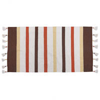 TEPPICH geflochten Hisarli 150/80 cm - Braun, Textil (80/150cm) - Beliani