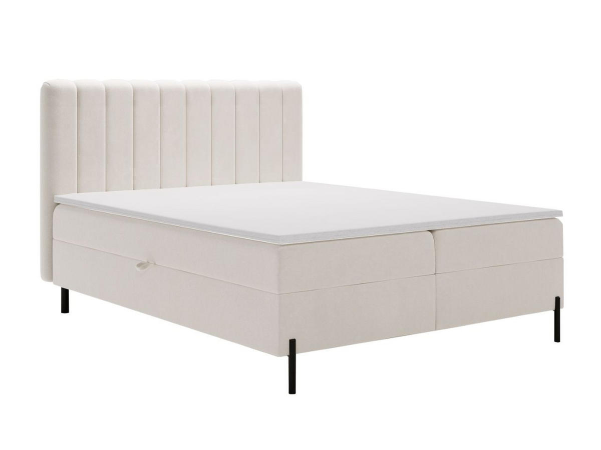 BOXBETT Primavera 160x200 Creme - Creme, Holz/Textil (160/200cm) - Graingold