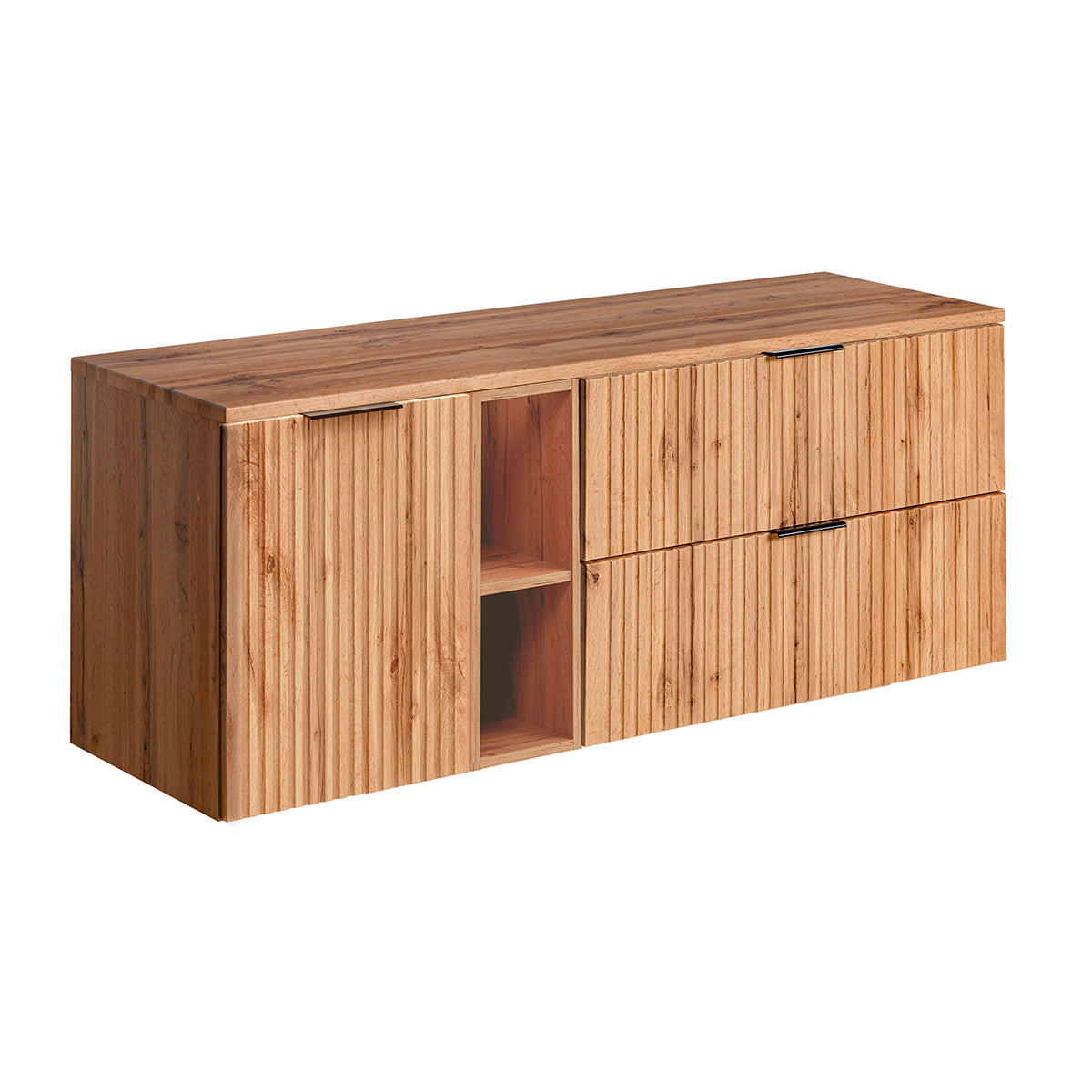 WASCHTISCHUNTERSCHRANK 140.8cm Adriel Holz - Braun, Holzwerkstoff (140.8/59/46cm) - Petits-meubles