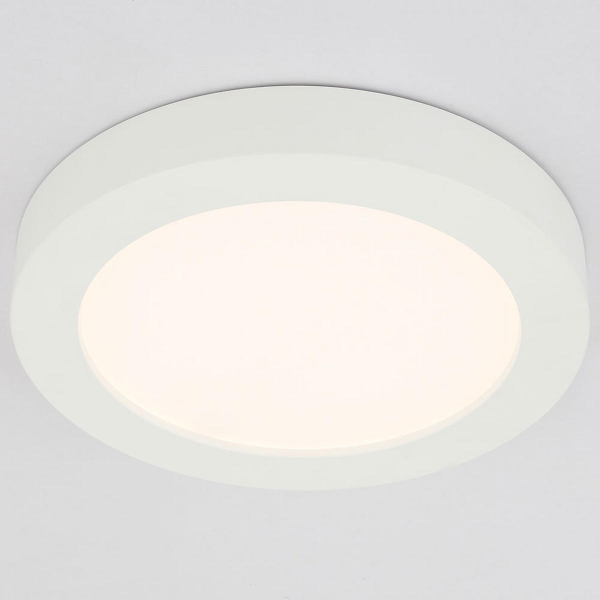 LED DECKENLEUCHTE Paula Weiß Kunststoff - Weiß, Kunststoff (24.5/24.5/3.5cm)