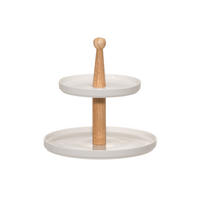KERAMIKETAGERE Ø 24,5 cm - Weiß, Keramik (24.5/23.5cm)