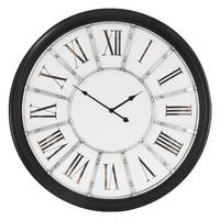 WANDUHR - Schwarz, Holz (3/71/71cm) - WOMO-DESIGN