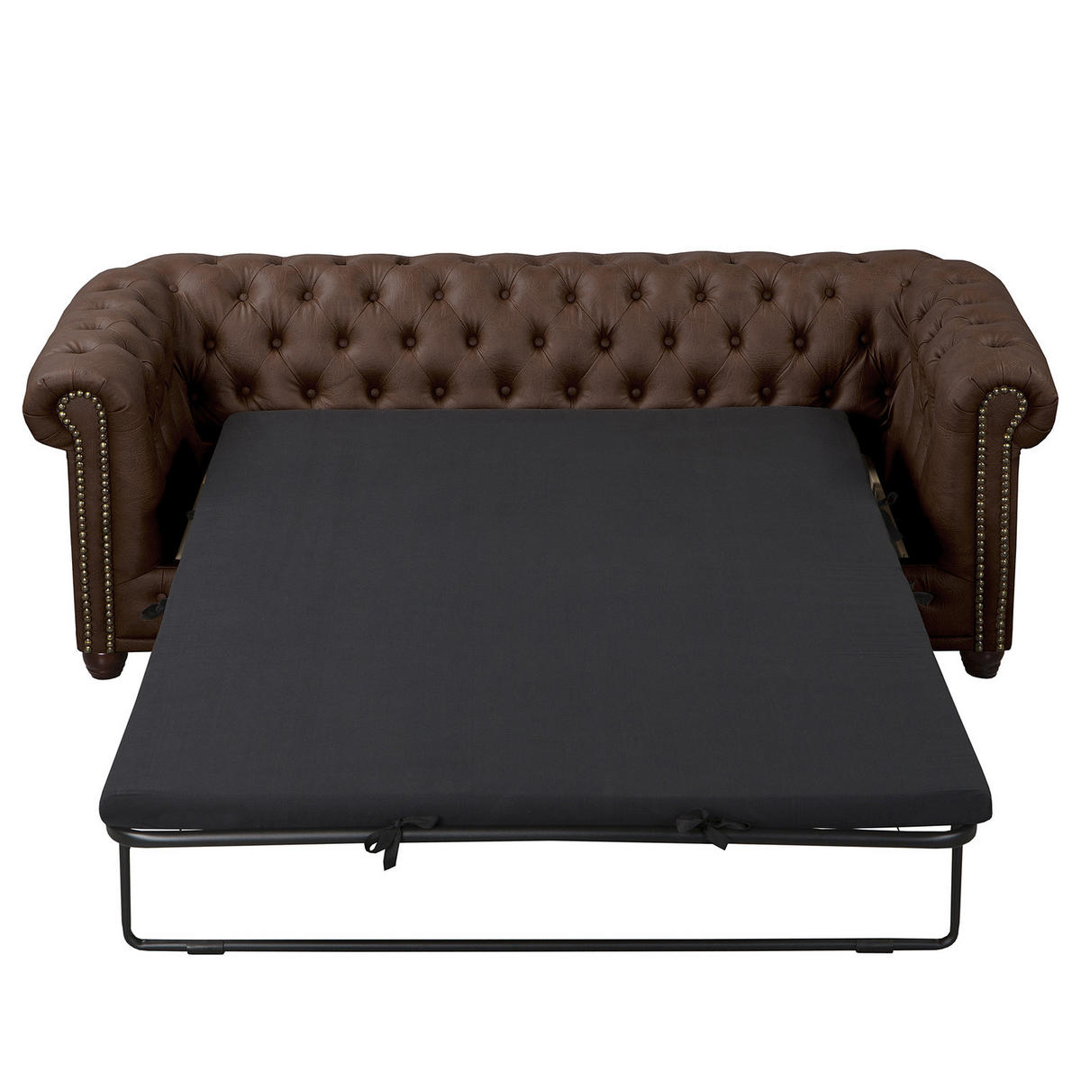 3-SITZER SOFA - Dunkelbraun, Kunststoff (203/72/86cm) - home24