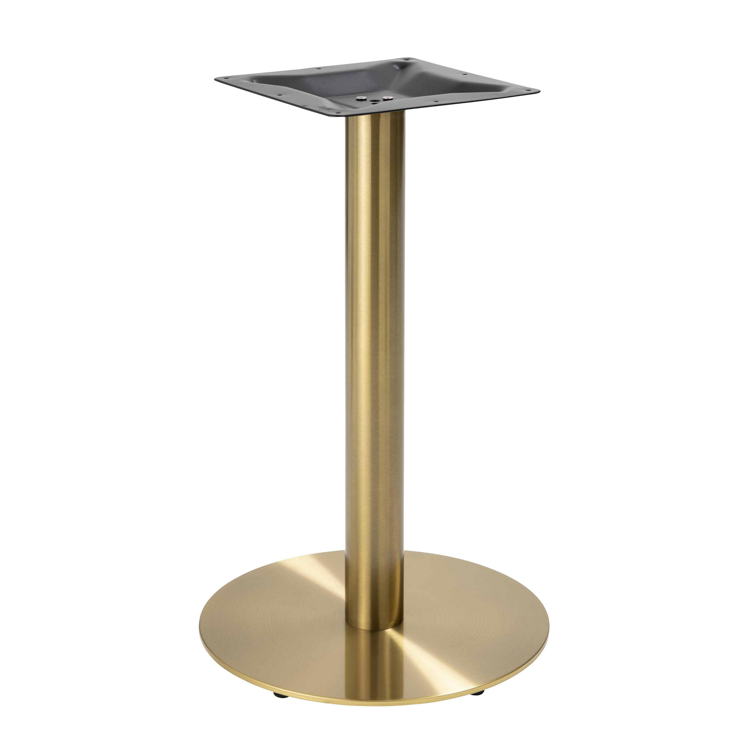 TISCHBEIN, Gold - Gelb, Metall (45/72/45cm) - Oviala