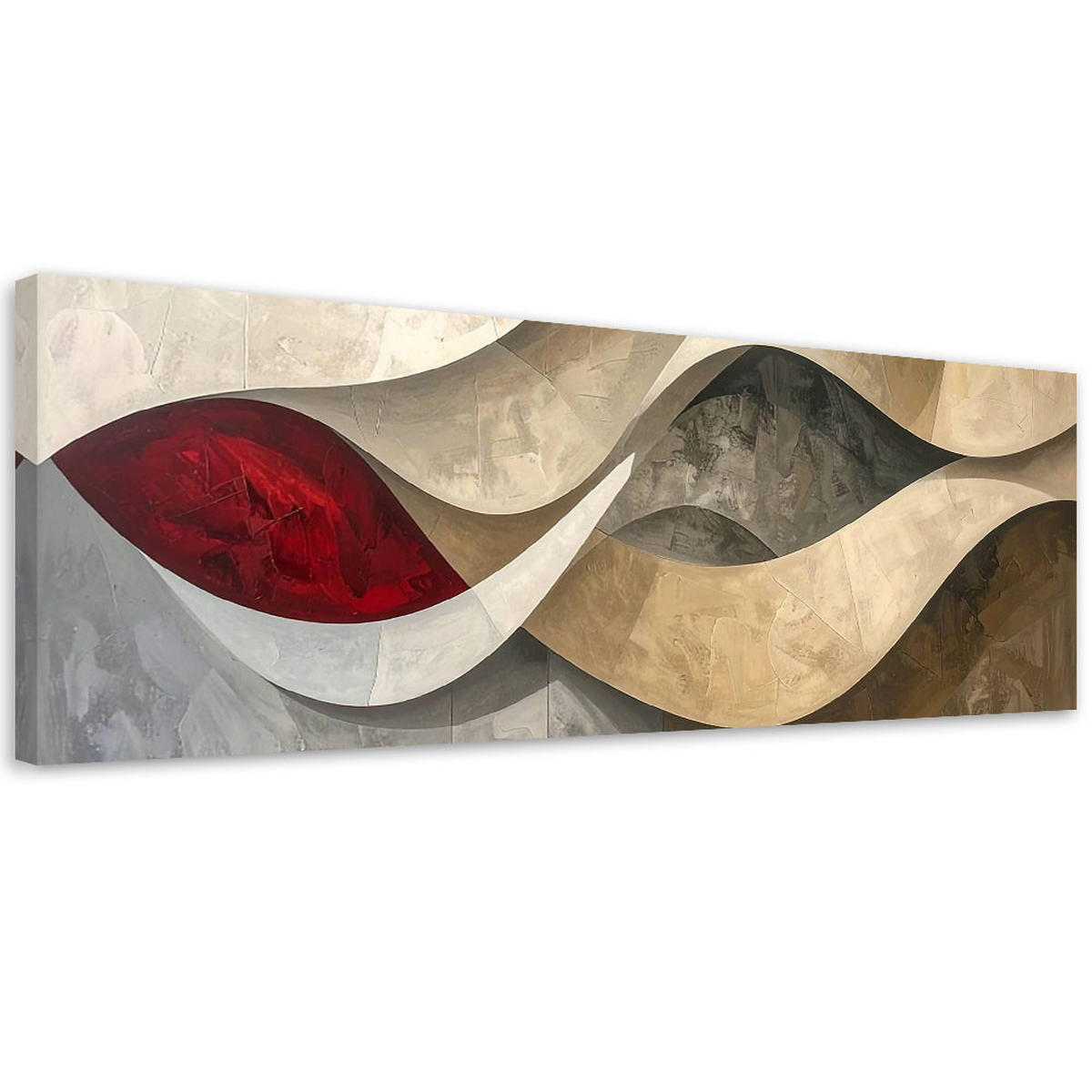 LEINWANDBILD 3D und geometrisch 150x50cm - Multicolor, Textil (150/50cm) - Feeby