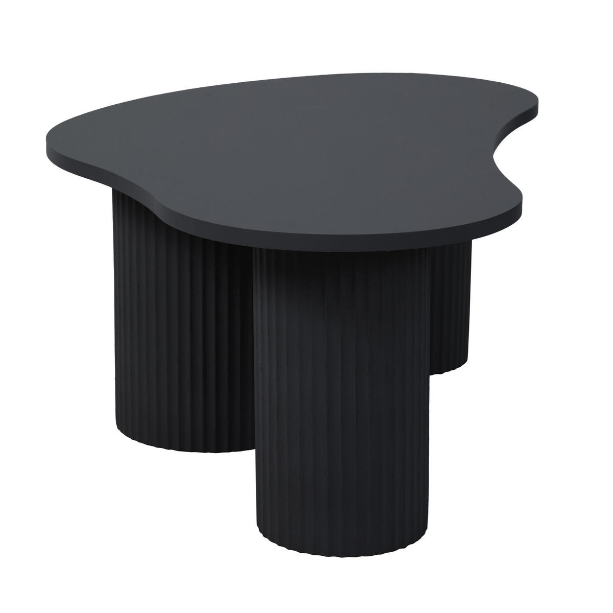 COUCHTISCH, Schwarz - Schwarz, Holz (100/60/38cm) - Oviala