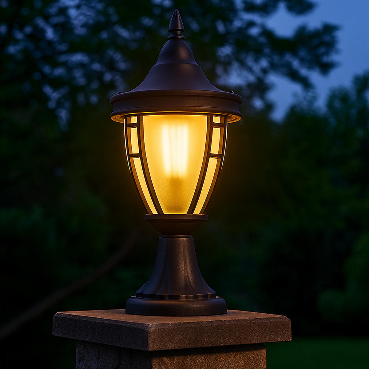 STEHLEUCHTE Metall Schwarz - Schwarz, Metall (18.2/18.2/40.5cm)