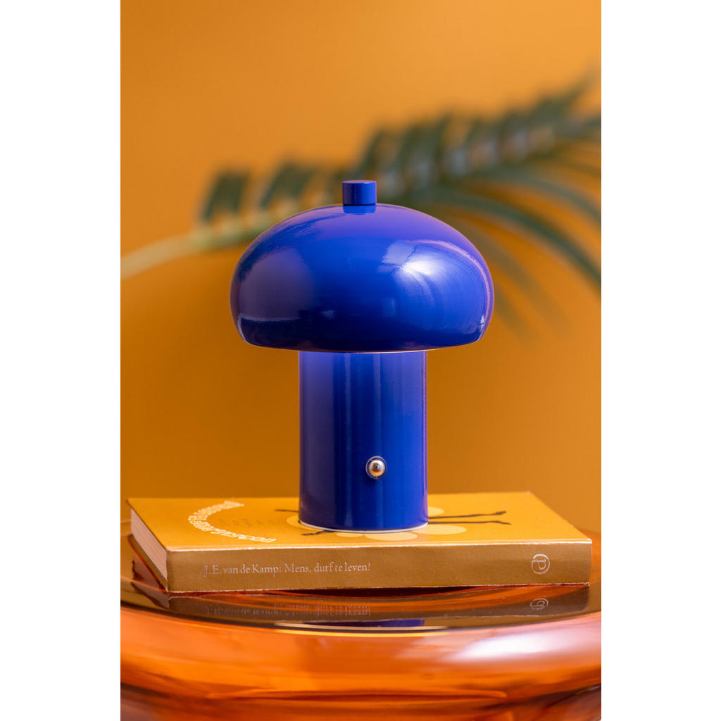 Thumbnail - Leitmotiv Tischlampe, Blau, Metall, 12.5x15x12.5 cm, CE, Lampen & Leuchten, Innenbeleuchtung, Tischlampen, Tischlampen