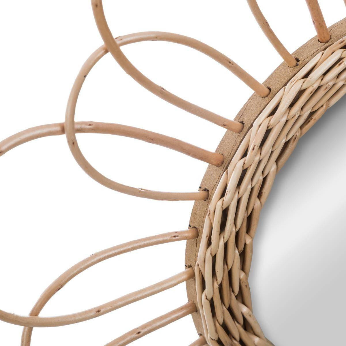 SPIEGEL im ursprünglichen Rahmen 2/38/38 cm - Beige, Naturmaterialien (38/38/2cm) - Atmosphera Createur d´interieur