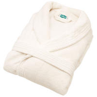 BADEMANTEL, L, 50% Polyester, 50% Baumwolle, Beige - Creme, Textil (Lnull) - Zollner