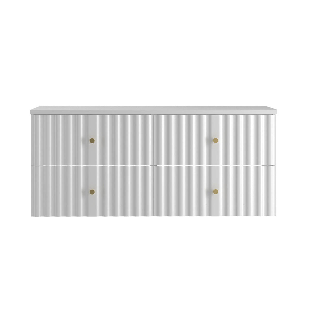 WASCHTISCHUNTERSCHRANK 120.6cm Izae Weiß - Weiß, Holzwerkstoff (120.6/52.2/46.5cm) - Petits-meubles