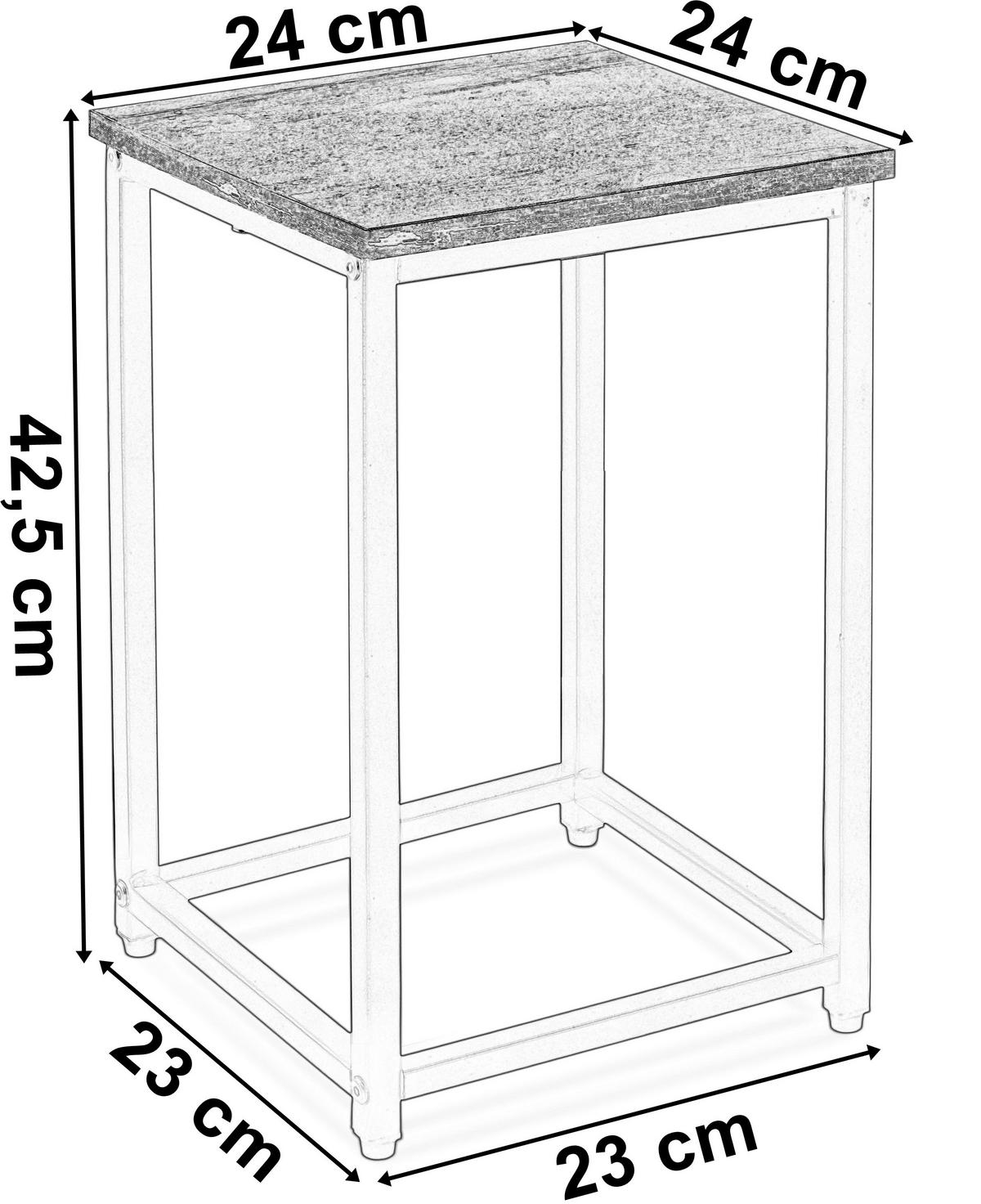 BLUMENSTÄNDER - Dunkelbraun, Holzwerkstoff/Metall (24/24/42.5cm) - Mat-Haus