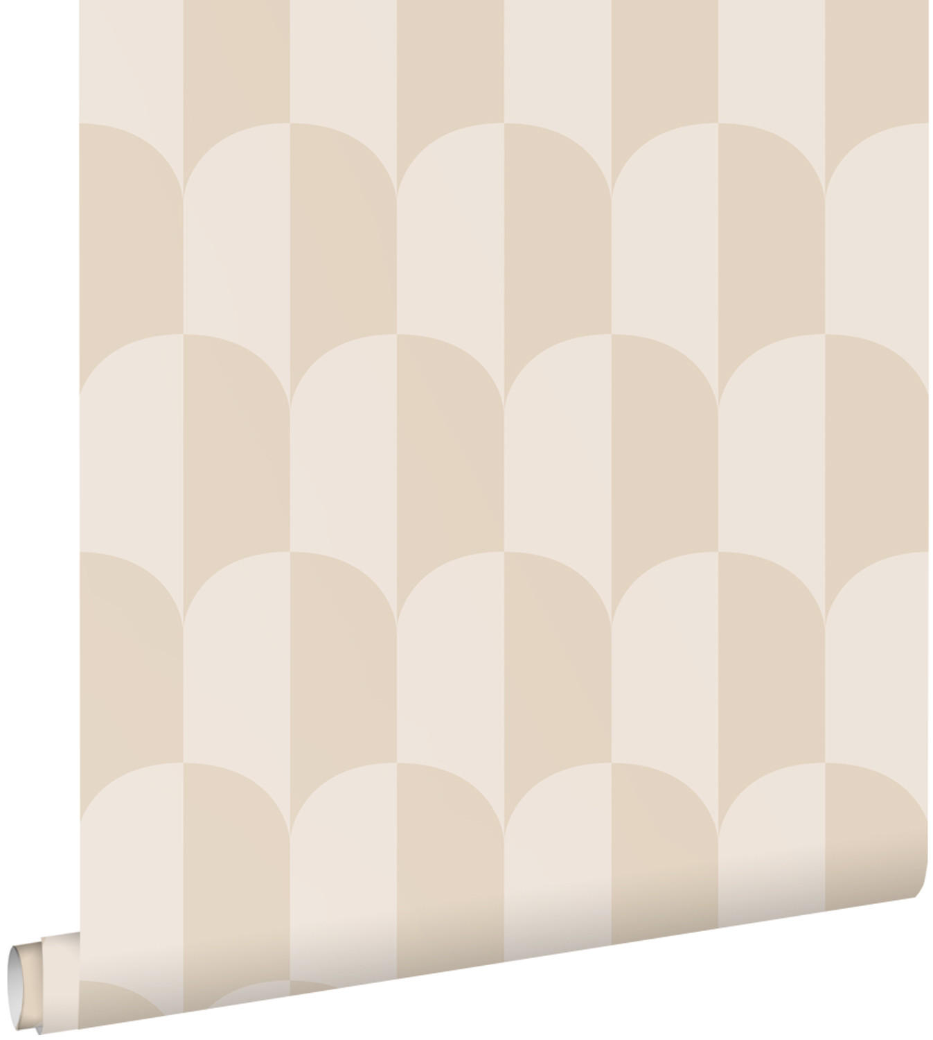 TAPETE Art Decó Muster 53 cm x 10.05 m - Beige, Papier (53/1000cm) - ESTAhome