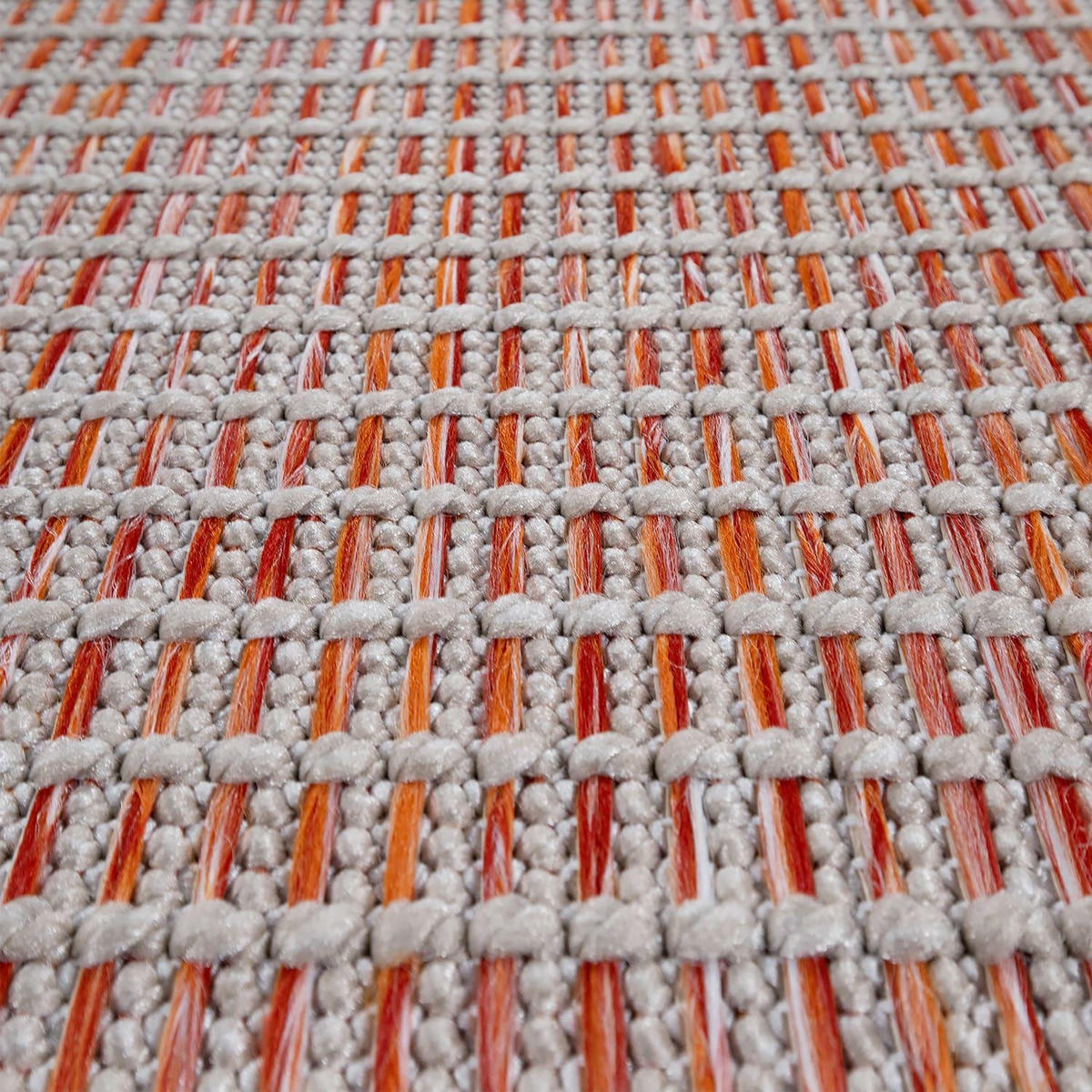 OUTDOORTEPPICH 200/280 cm Quebec 135 - Orange, Kunststoff (200/280cm) - Paco Home
