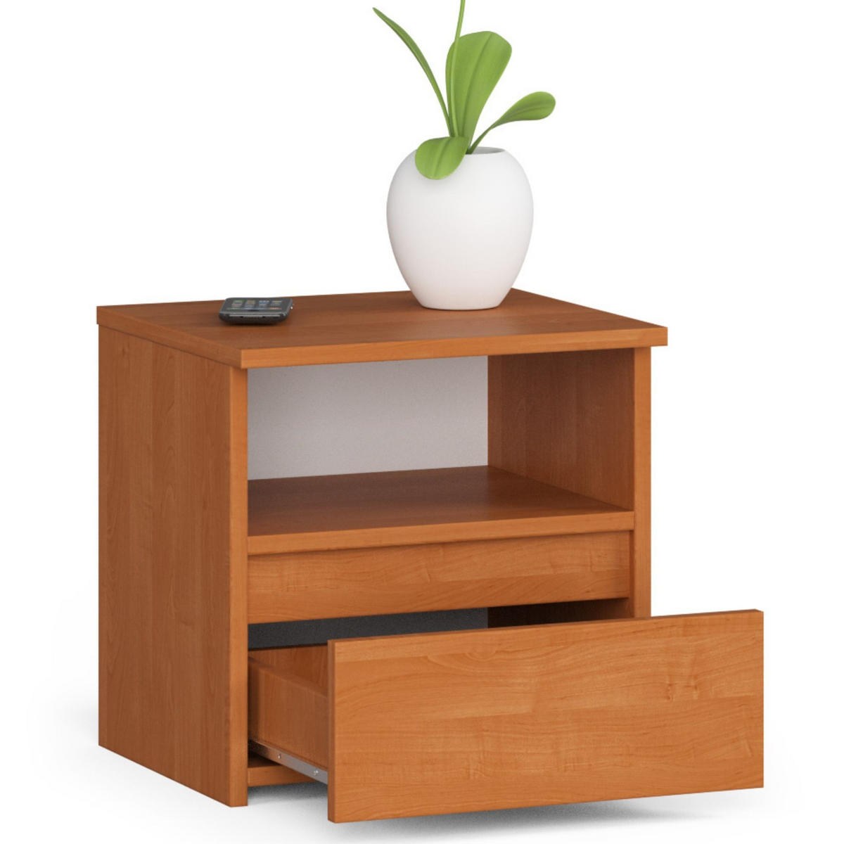 NACHTSCHRANK Erlefarben 40x35x40 cm - Erlefarben, Holzwerkstoff (40/40/35cm) - Akord