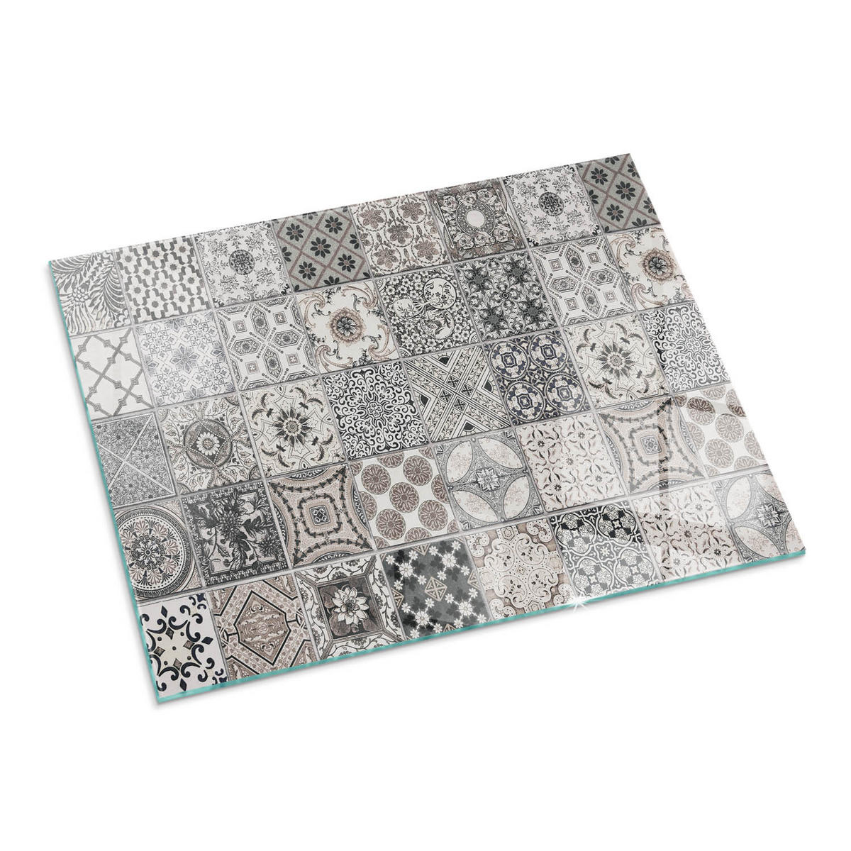 GLASPLATTE für Kamin 80x60 cm Schwarz - Schwarz, Glas (80/60/0.4cm) - ArtPrintCave