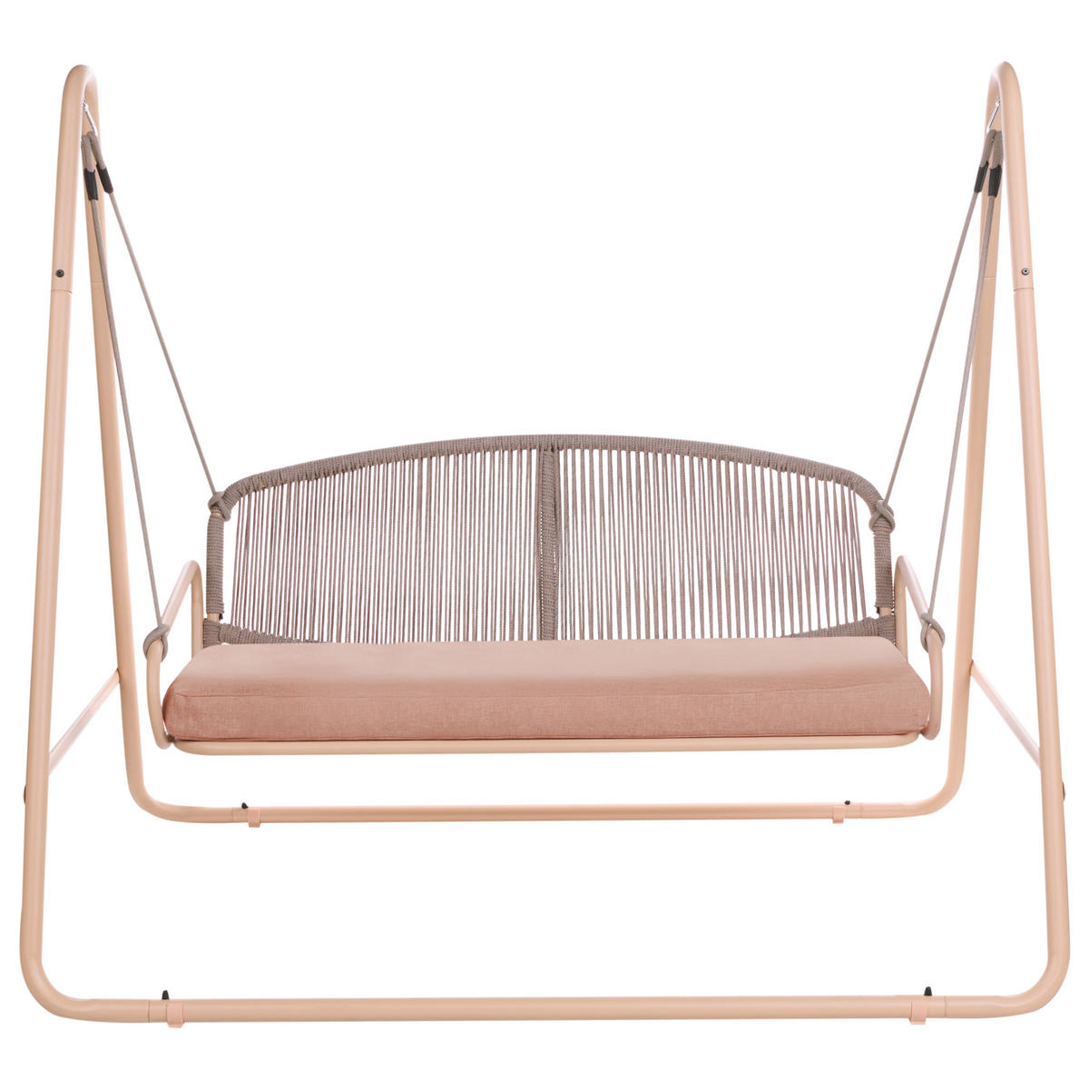 LEAGĂN HOLLYWOOD metal maro Norcia - maro/bej, metal (172/156/119cm) - Beliani