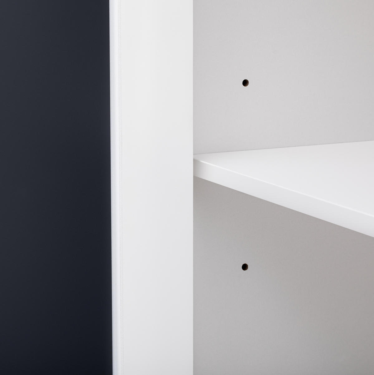 SIDEBOARD 140/40/83 cm, 4 Spiegeltüren, 2 Schubladen, MDF weiß, mit kristallförmigen Griffen, Weiß - Weiß, Holzwerkstoff (140/83/40cm) - Redom