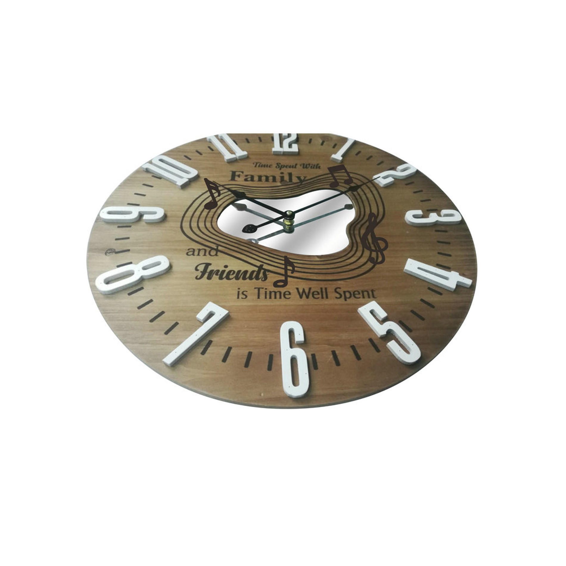 WANDUHR Braun 5/50/50 cm - Braun, Holzwerkstoff (5/50/50cm) - Mobili Rebecca