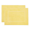 BADEMATTE, 2er-Set, 50x70 cm, 100% Baumwolle - Gelb, Textil (50/70cm) - Zollner