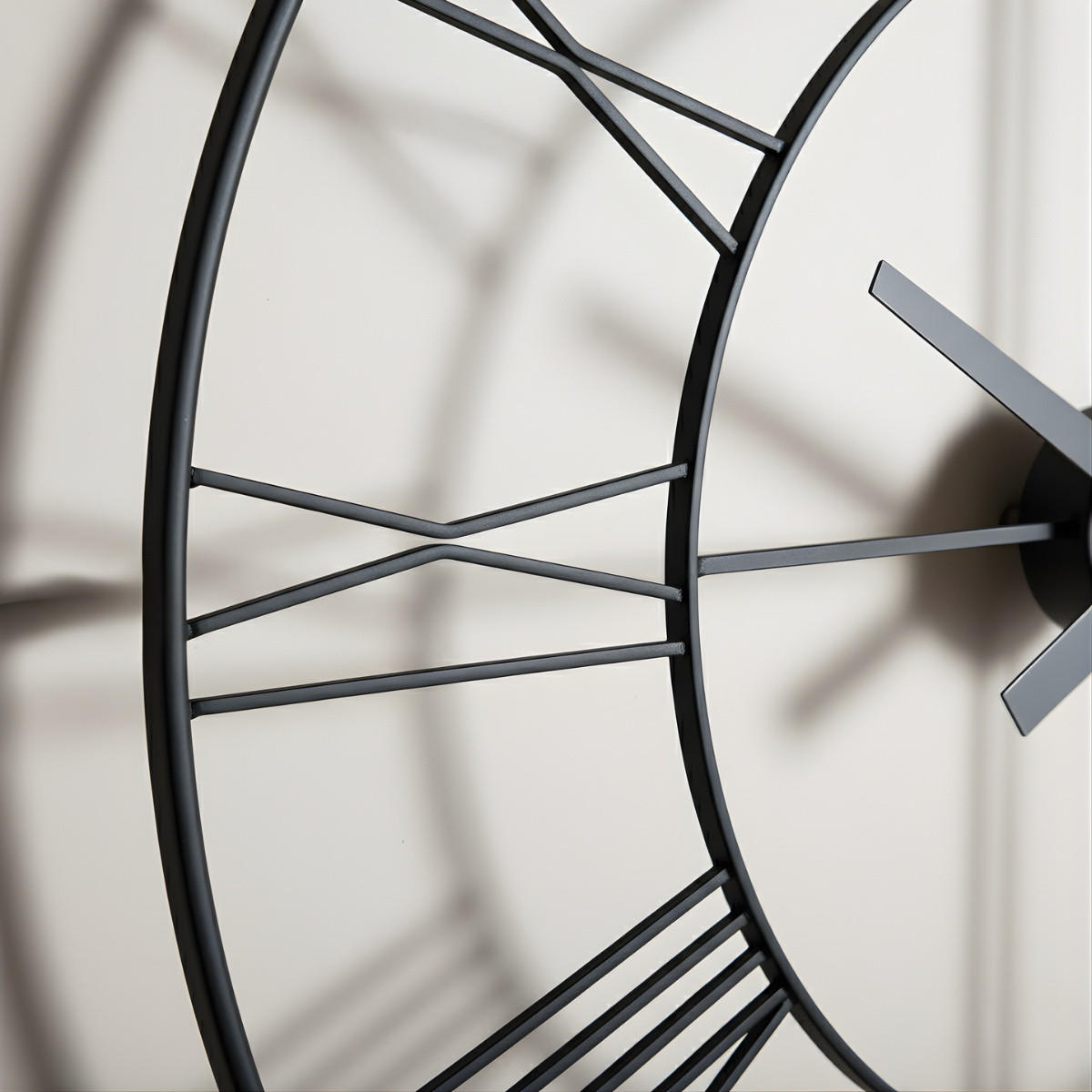 WANDUHR Aratio Ø 70 cm - Schwarz, Metall (70/70/3cm) - EDAXO