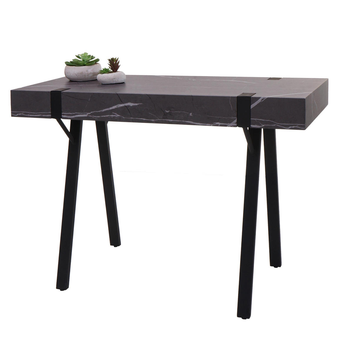 KONSOLENTISCH eckig Grau - Grau, Holz (40/100/75cm) - MCW