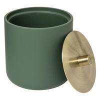 WATTEPADSSPENDER Duo, Polyresin, Grün - Grün, Kunststoff (10/11/10cm) - 5five Simply Smart