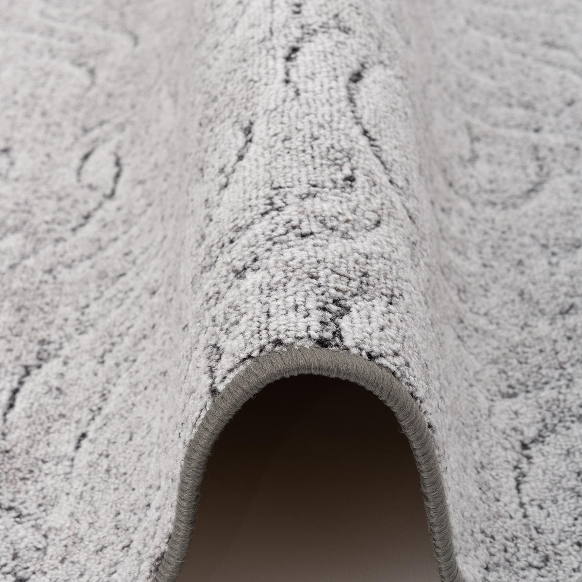 KONTURENSCHNITT HOCHFLOR LANGFLOR TEPPICH FRIEDA - Grau, Textil (200/250cm) - Snapstyle