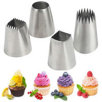 SPRITZTÜLLEN Set 4 Stück Edelstahl - Silberfarben, Metall (36/36/45cm)