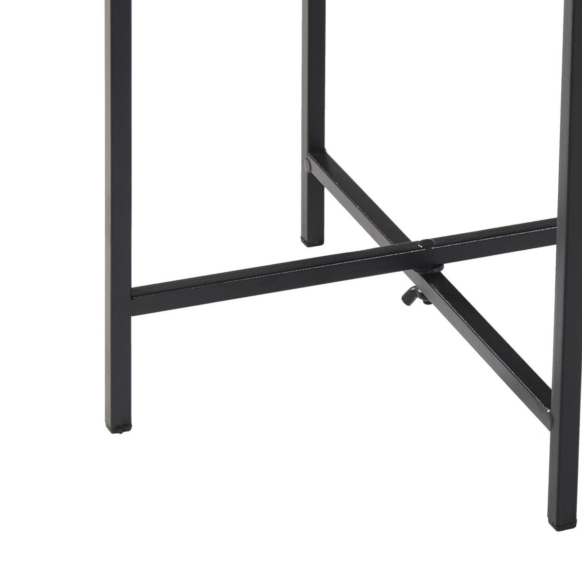 PFLANZENSTÄNDER-SET 3 TLG. Orsa - Schwarz, Metall (23/54/23cm) - [en.casa]