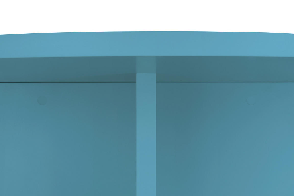 COUCHTISCH Runder, MDF-Platte 3 cm stark, Cornish Blau, 100 cm - Hellblau, Holzwerkstoff (100/100/42cm) - RNT By Really Nice Things