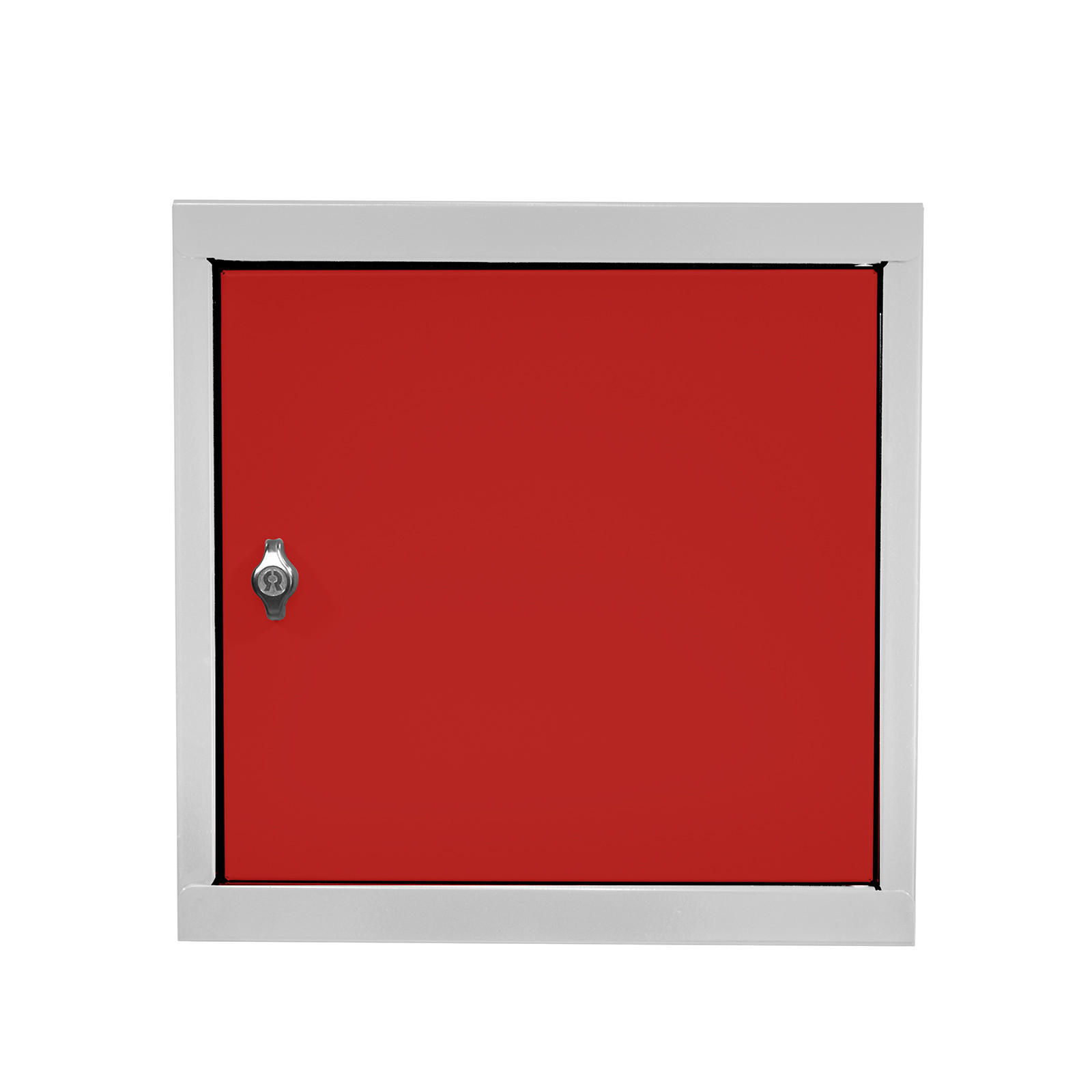 Thumbnail - Proregal Schliessfachwürfel, Rot, Grau, Metall, 40x40x40 cm, Garderobe, Garderobenschränke