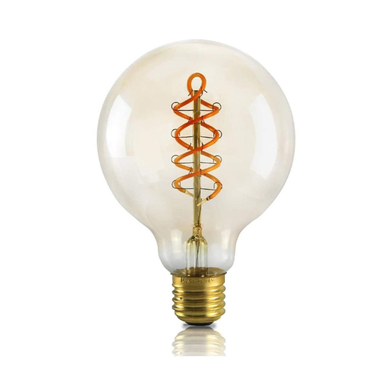 LED světelný zdroj Amberg II 8/12,5/12,5 cm - hnědá, sklo (12.5/12.5cm) - Nettlife