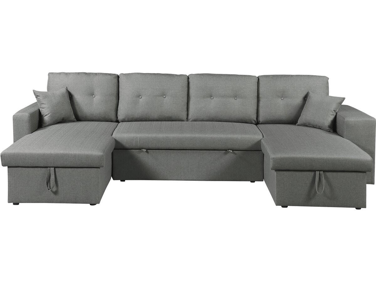 ECKSOFA axel Grau - Grau, Textil (146/298cm) - Habitat Garten