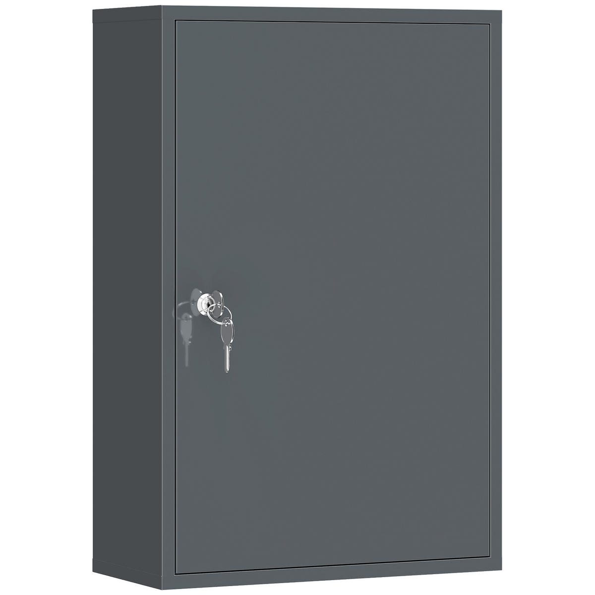 MEDIZINSCHRANK Grau 40/18/60 cm - Grau, Metall (40/60/18cm) - PANGIVO