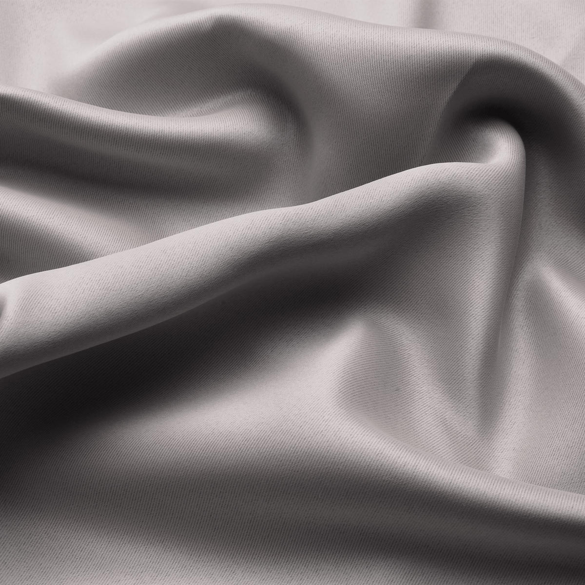 VORHANG Amelie BO mit Öse 140x245cm Grau (2tlg) - Grau, Textil (140/245/1cm) - Beautissu 